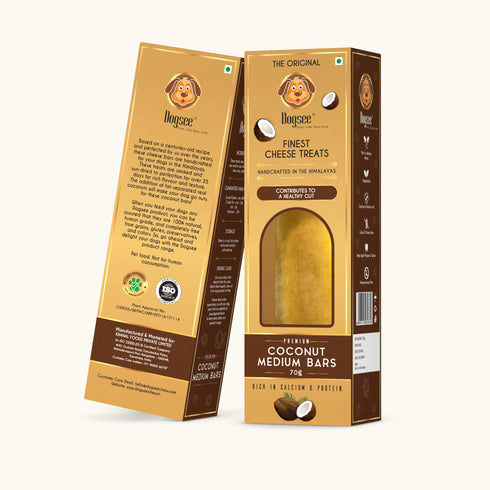 Dogsee Singles Coconut Medium: Long-lasting Dental Chew for Medium Dogs